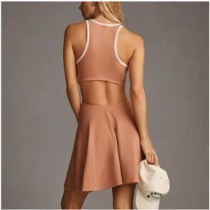 NWT Anthropologie | Daily Practice | Pink Cut Out Fit & Flare Mini Dress, M